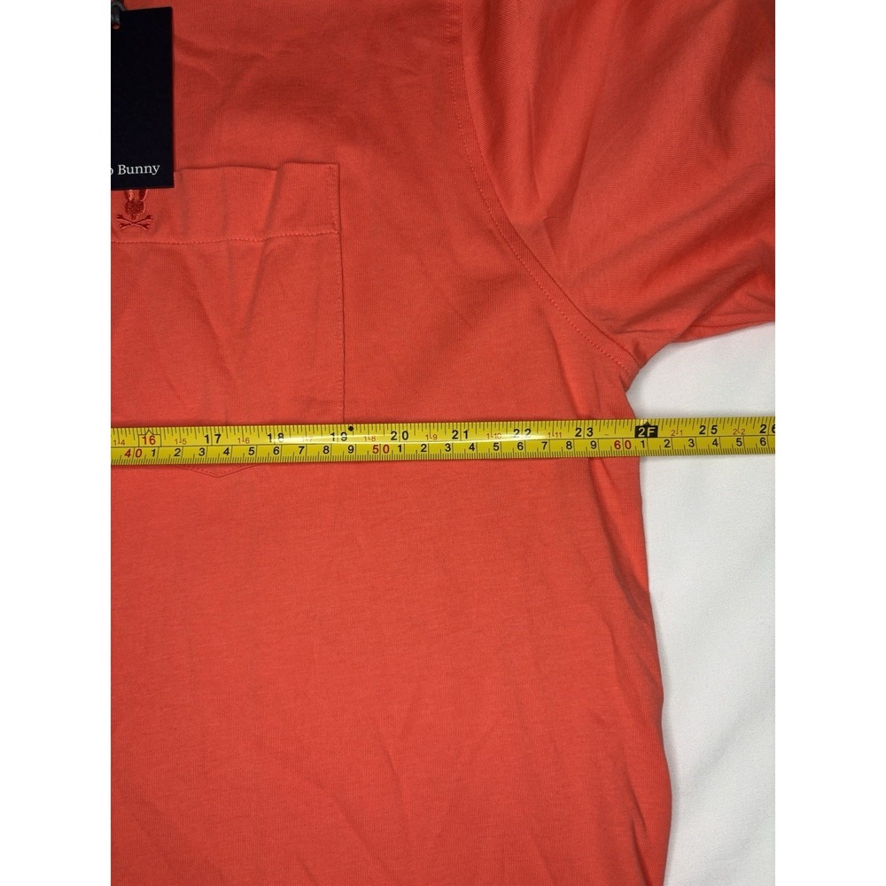 Psycho Bunny Bonnie Regular Fit Pocket Tee Hot Coral Orange Men's XLT $75 NWT - Picture 3 of 7